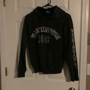 Washington D.C hoodie sweatshirt grey